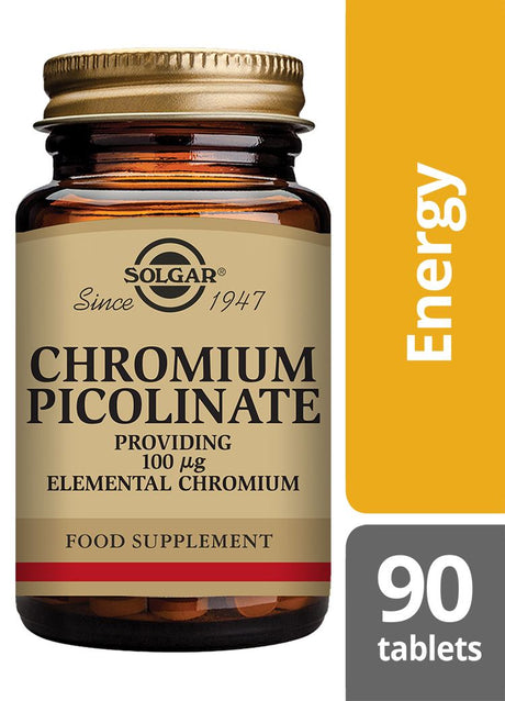 Solgar Chromium Picolinate 100 µg - 90 Tablets