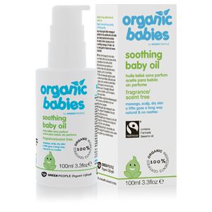 Green People Organic Babies Soothing Baby Oil - Scent Free (100ml)