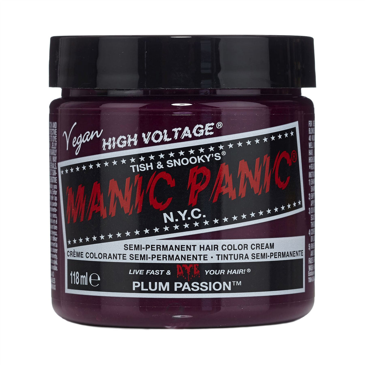 Manic Panic High Voltage Classic Semi Permanent Vegan Hair Dye Colour - 118ml/4 oz