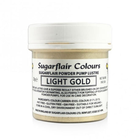 Sugarflair Powder Pump Lustre Refill 25g - All Colours