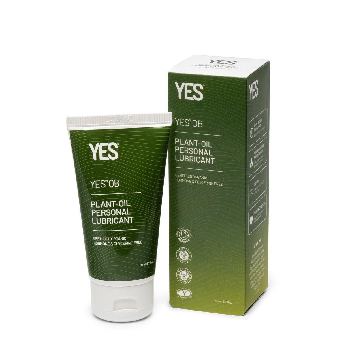 YES Organic Natural Plant-oil Based Personal Lubricant - 40ml/80ml/Applicator