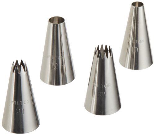 Wilton Decorating Large Round &  Star Tip #1703 Set