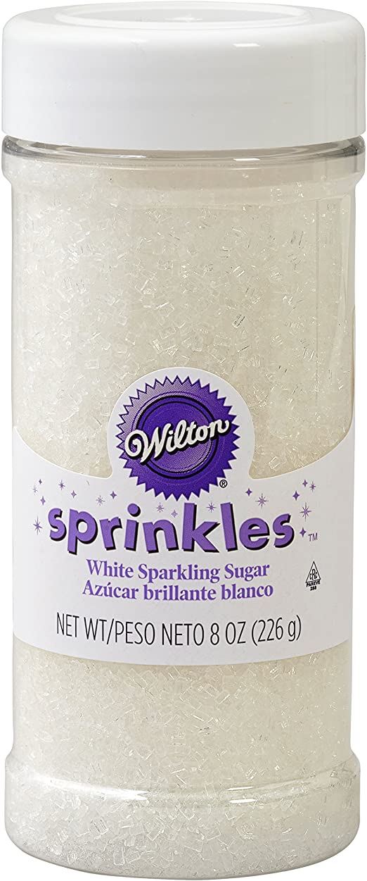 Wilton White Sparkling Sugar Sprinkles 226g