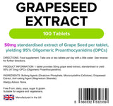 Lindens Grapeseed Extract 50mg - 100 Tablets