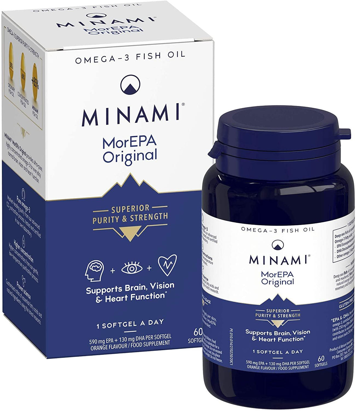 Minami MorEPA Original Omega-3 Fish Oil - 60 Softgels