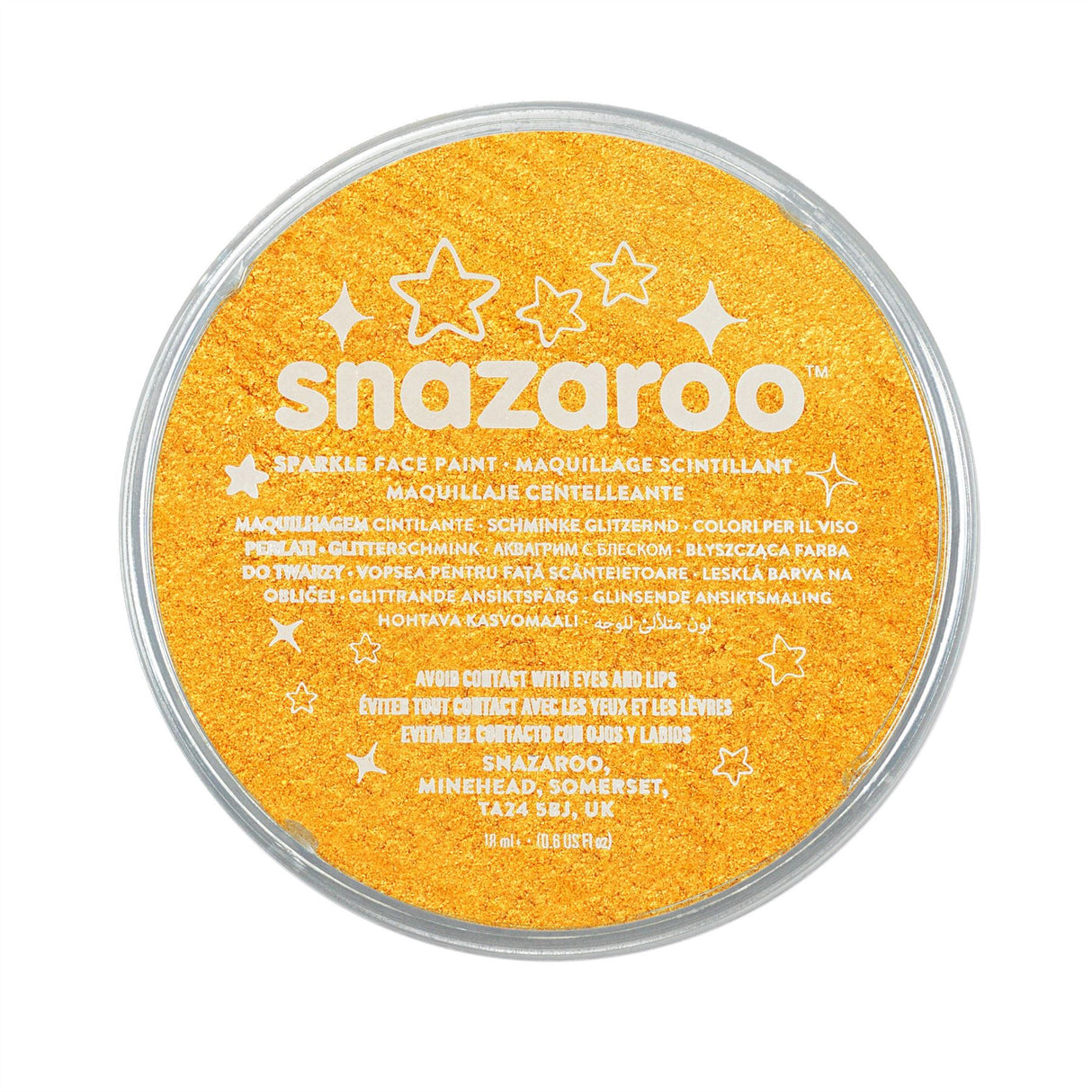 Snazaroo Face Paint & Body Make Up, Classic, Metallic & Sparkle Colours Fancy Dress 18ml