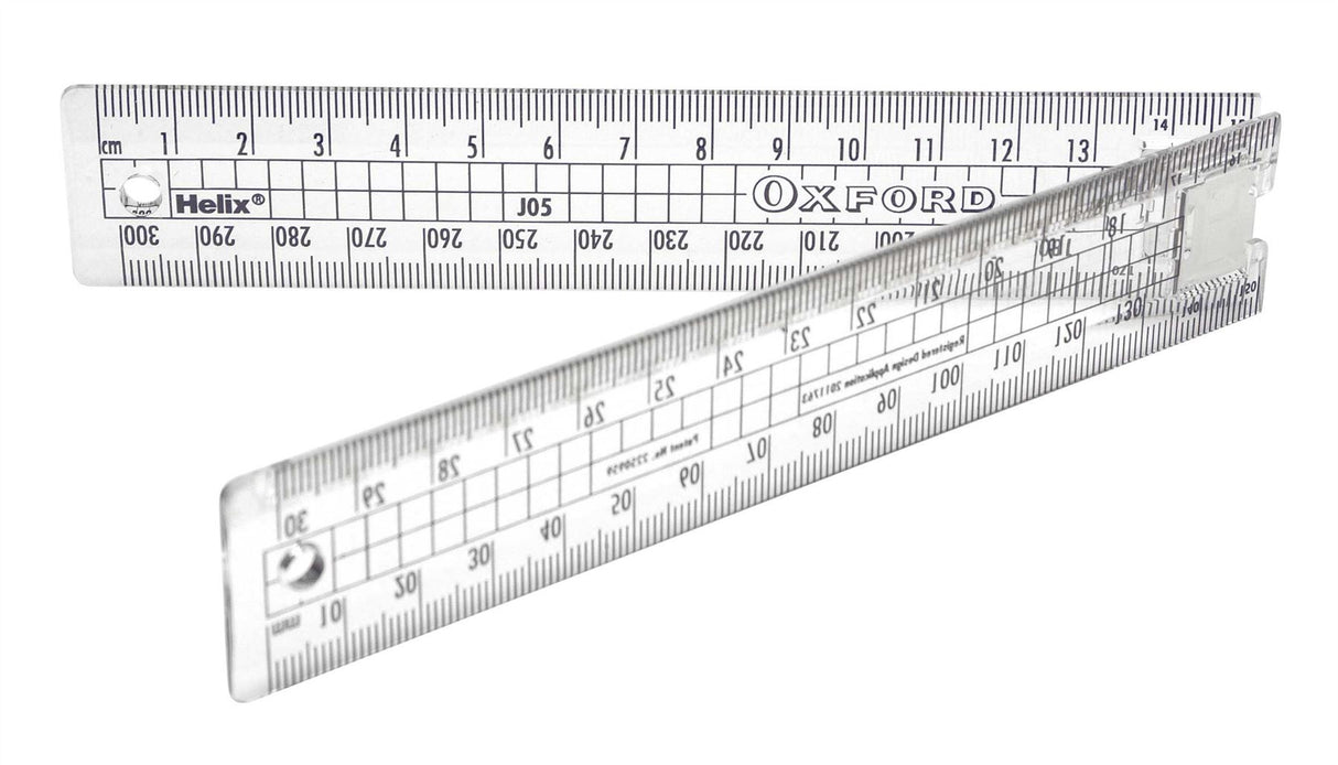 Helix Oxford 12 inch 30cm Folding Ruler