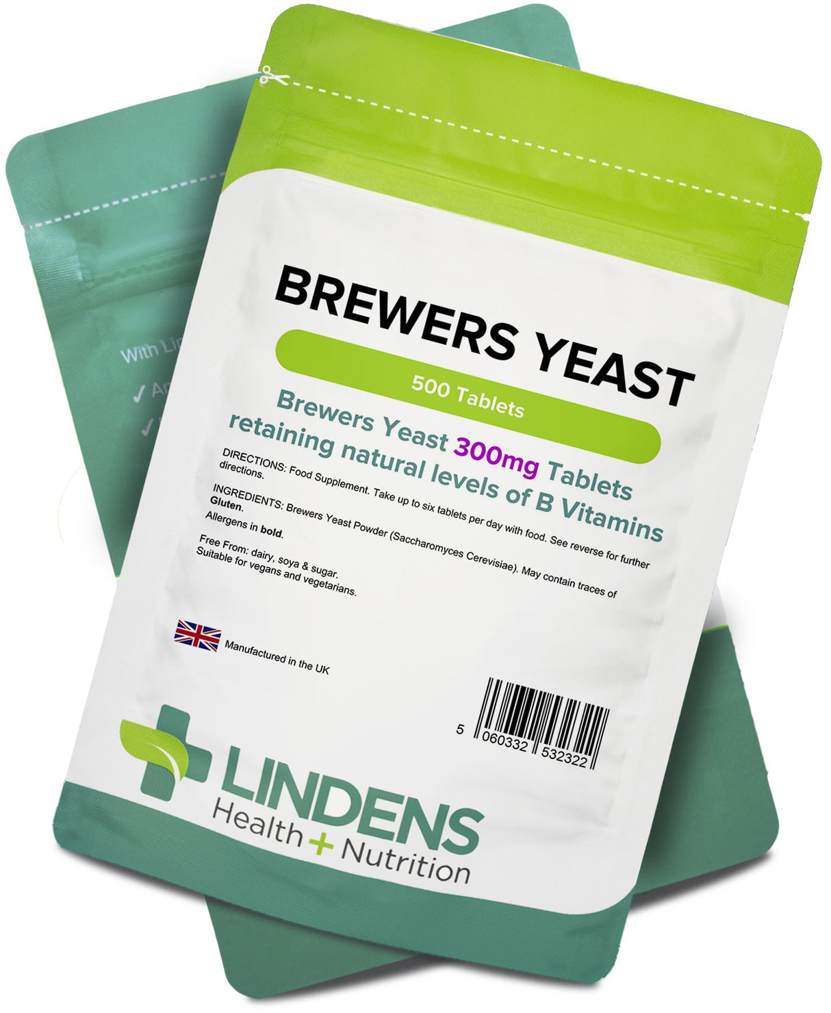 Lindens Brewers Yeast 300mg - 500 Tablets