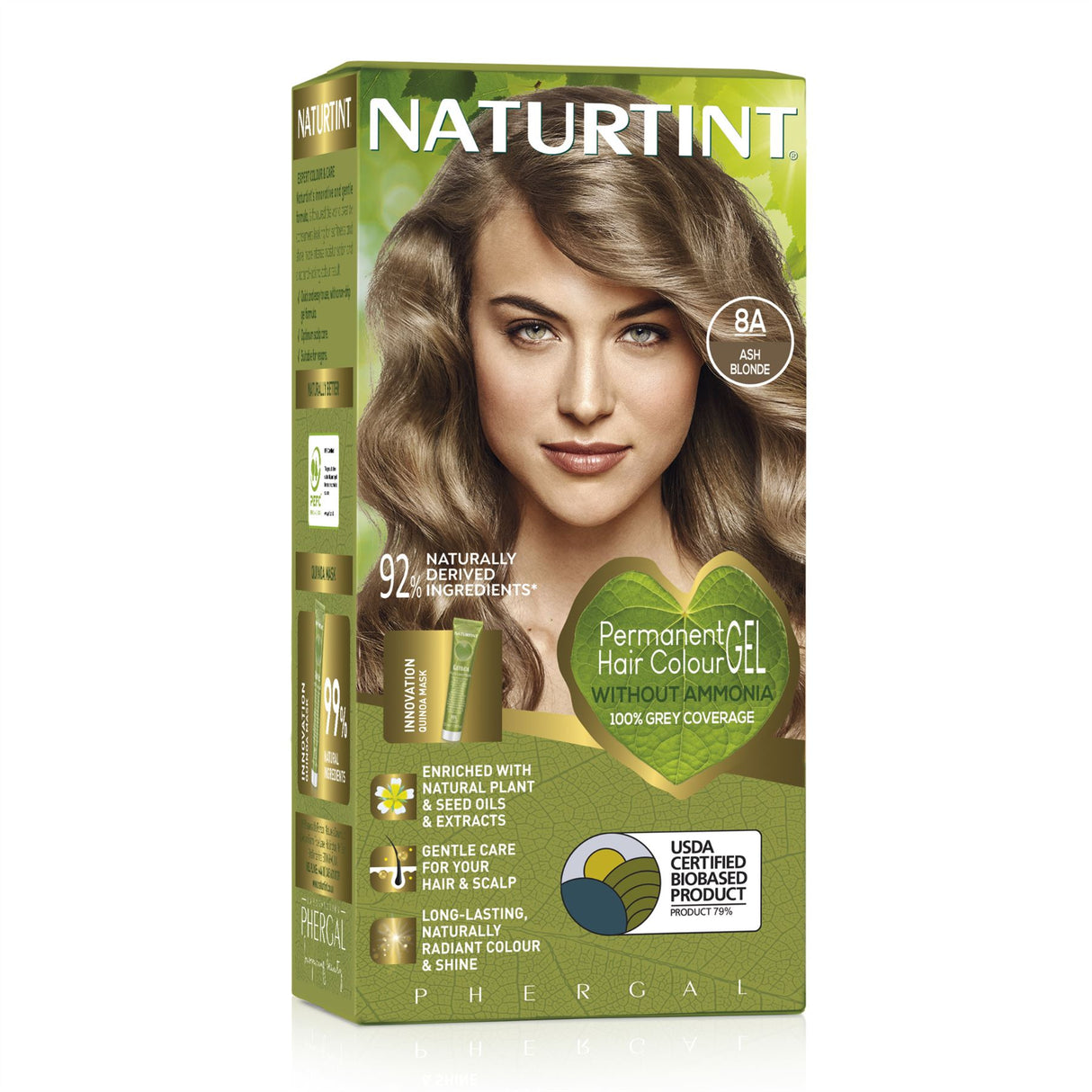 Naturtint Permanent Hair Colour, Plant Enriched Radiant Colour, Ammonia Free, Vegan-Friendly Formula, Long Lasting Grey Coverage - All Shades