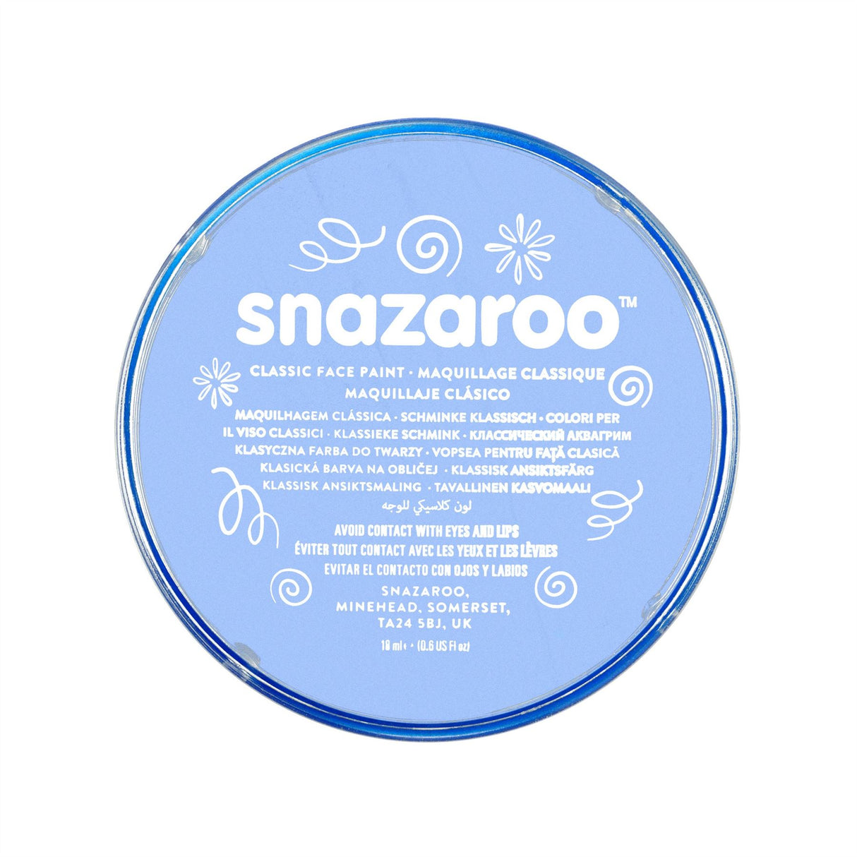 Snazaroo Face Paint & Body Make Up, Classic, Metallic & Sparkle Colours Fancy Dress 18ml