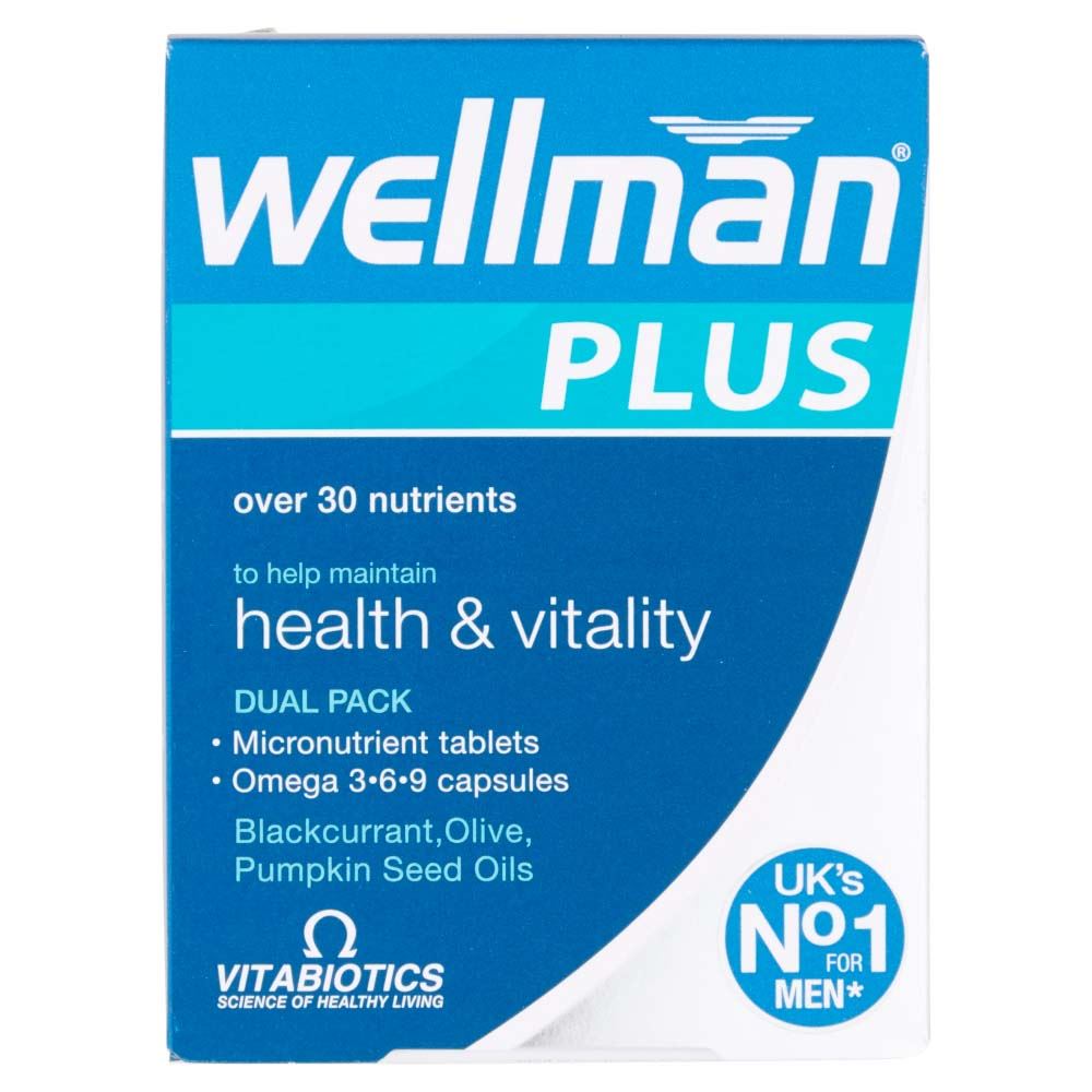 Vitabiotics Wellman Plus - 28 Tablets + 28 Capsules