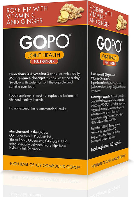 Gopo Joint Health Plus Ginger - 150 Capsules