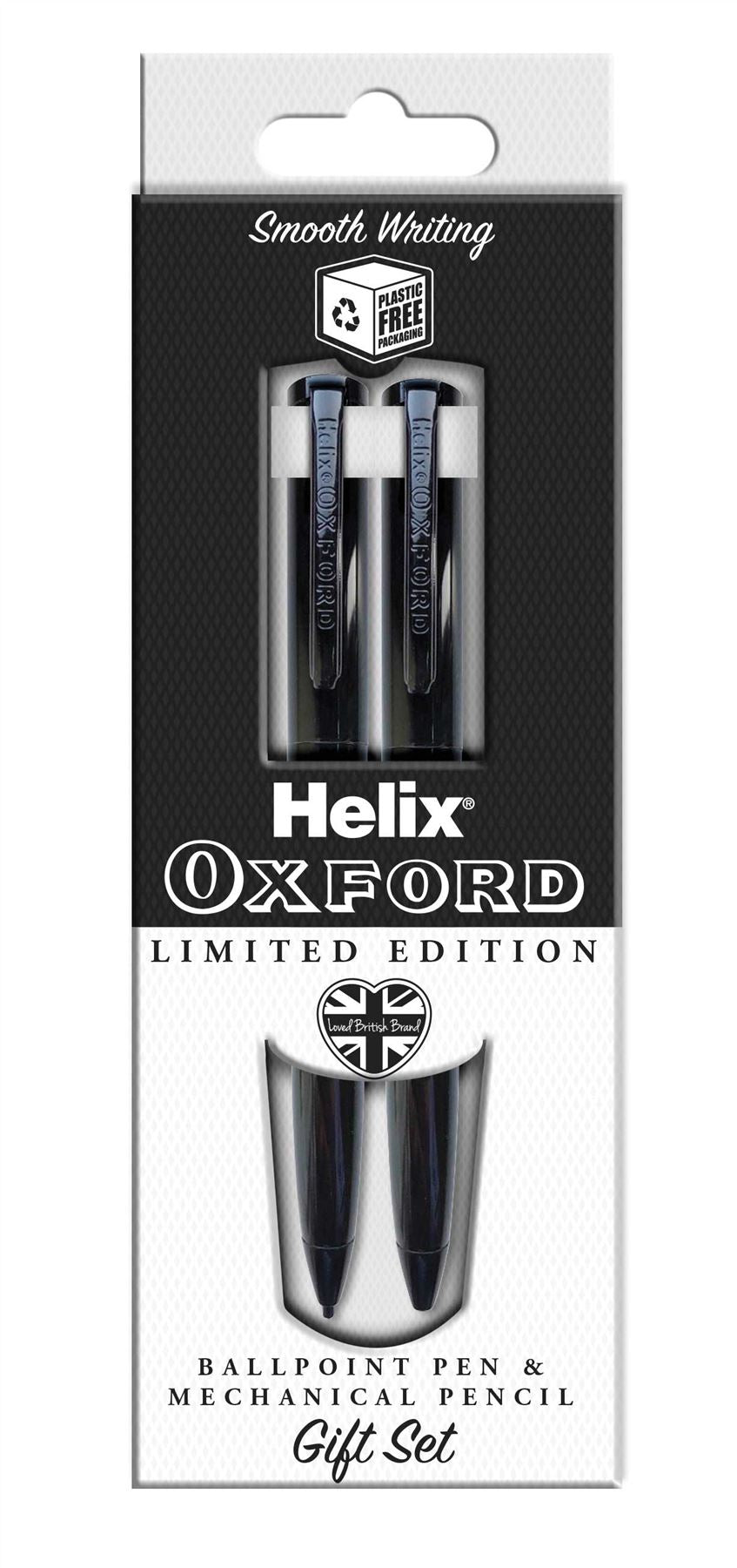 Helix Oxford Black Premium Ballpoint Pen & Mechanical Pencil Set