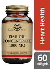 Solgar Fish Oil Concentrate 1000 mg - 60 Softgels