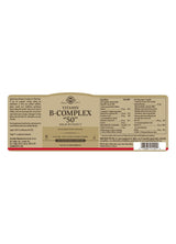 Solgar Vitamin B-Complex ''50'' High Potency - 250 Vegicaps