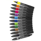 Winsor & Newton Designers Promarker Brush Twin-Tip Graphic Pens - 72 Colours