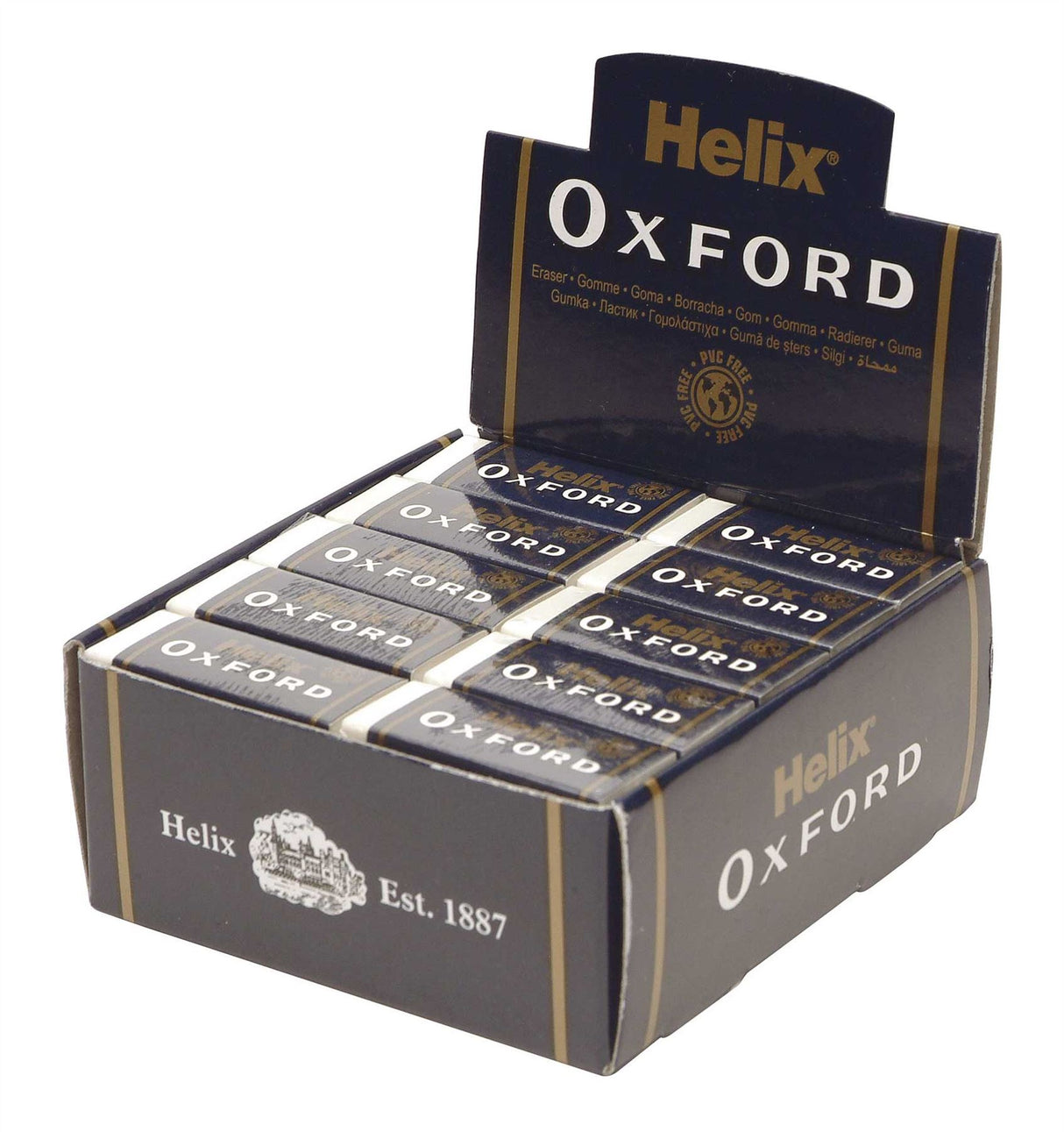 Helix Oxford Small Sleeved Eraser - Pack of 3