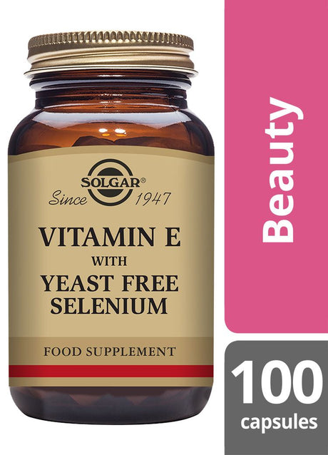 Solgar Vitamin E with Yeast Free Selenium - 100 Vegicaps