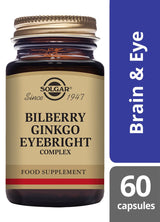 Solgar Bilberry Ginkgo Eyebright Complex - 60 Vegicaps