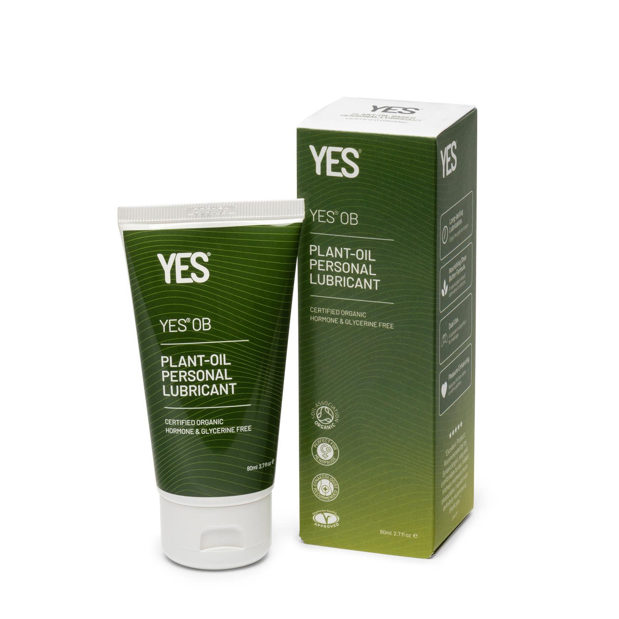 YES Organic Natural Plant-oil Based Personal Lubricant - 80ml and 140ml