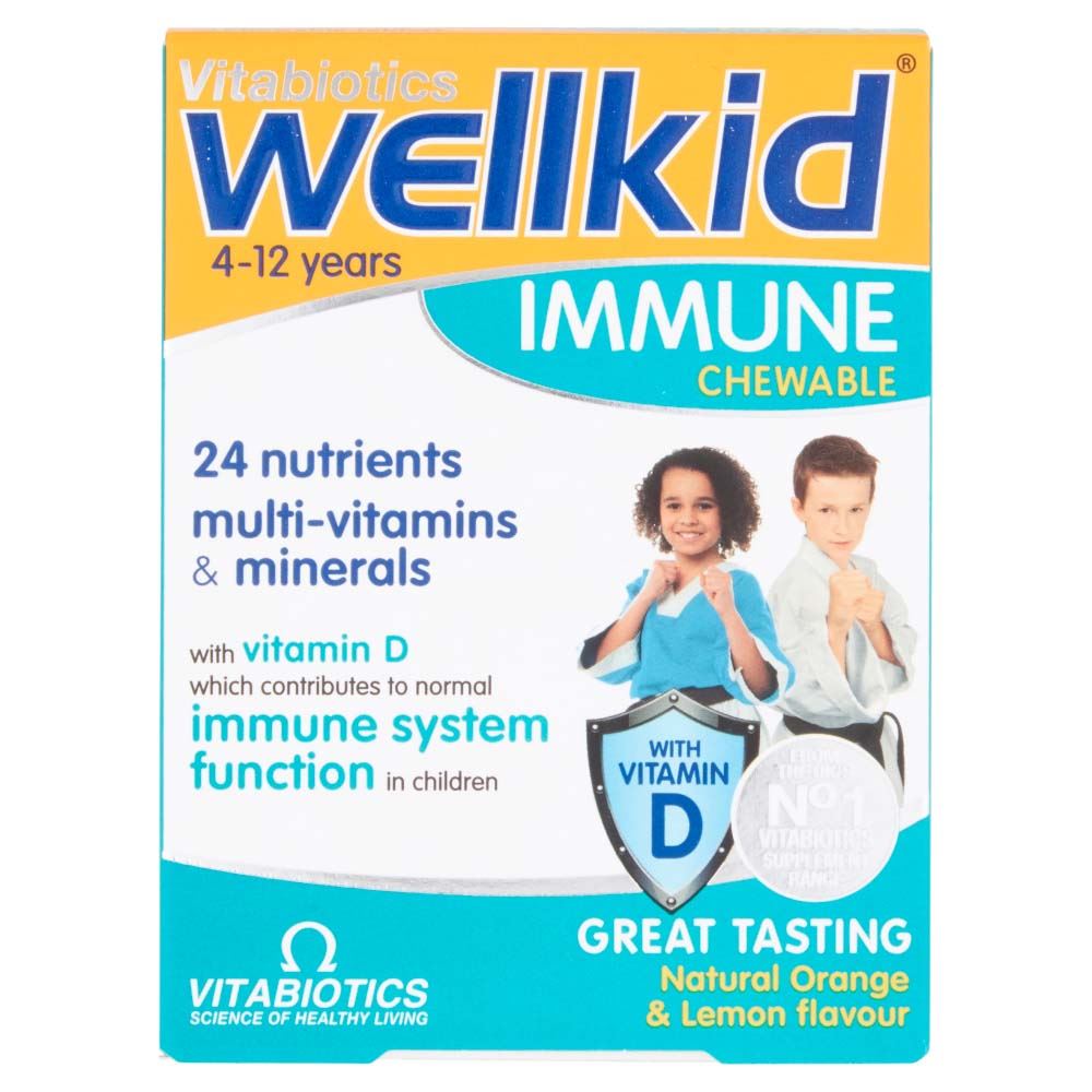 Vitabiotics WellKid Immune Chewable - 30 Tablets