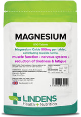 Lindens Magnesium (MgO 500mg) - 500 Tablets