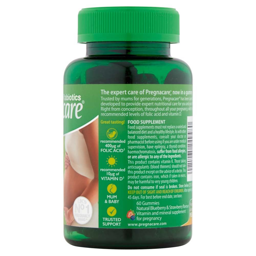 Vitabiotics Pregnacare - 60 Natural Strawberry Flavour Gummies