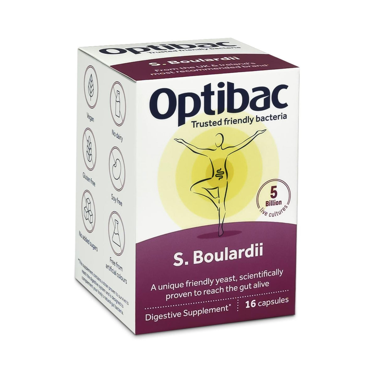 OptiBac Probiotics | Saccharomyces Boulardii | 16 - 80 Capsules