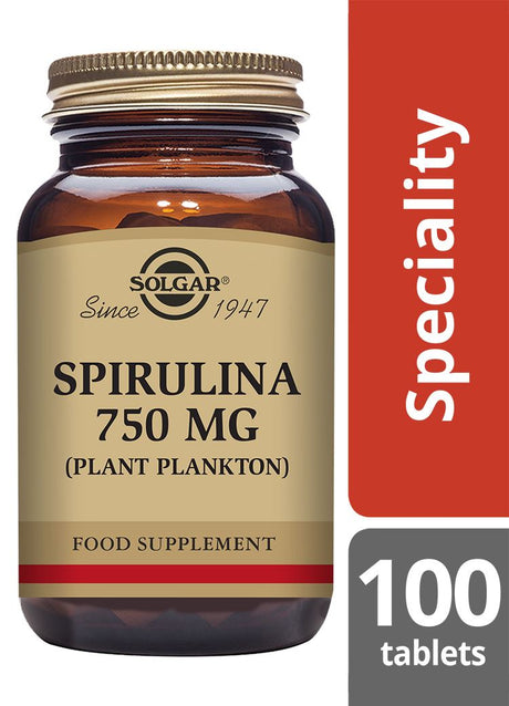 Solgar Spirulina 750 mg - 80 Capsules